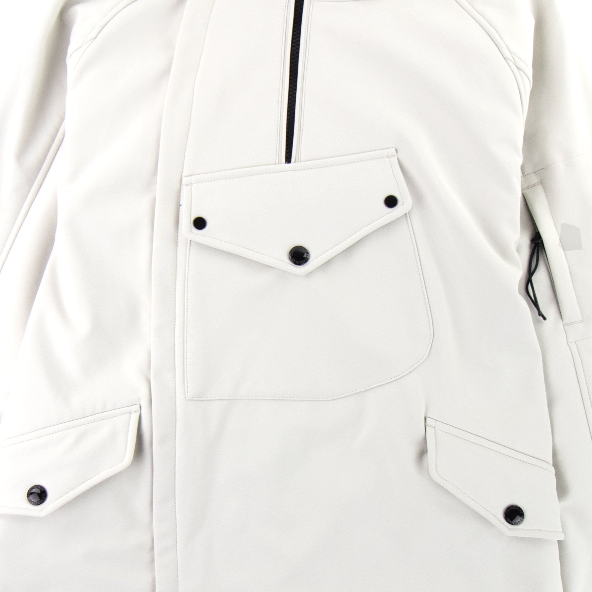 Cp Company Multi Pocket Soft Shell Jacket White