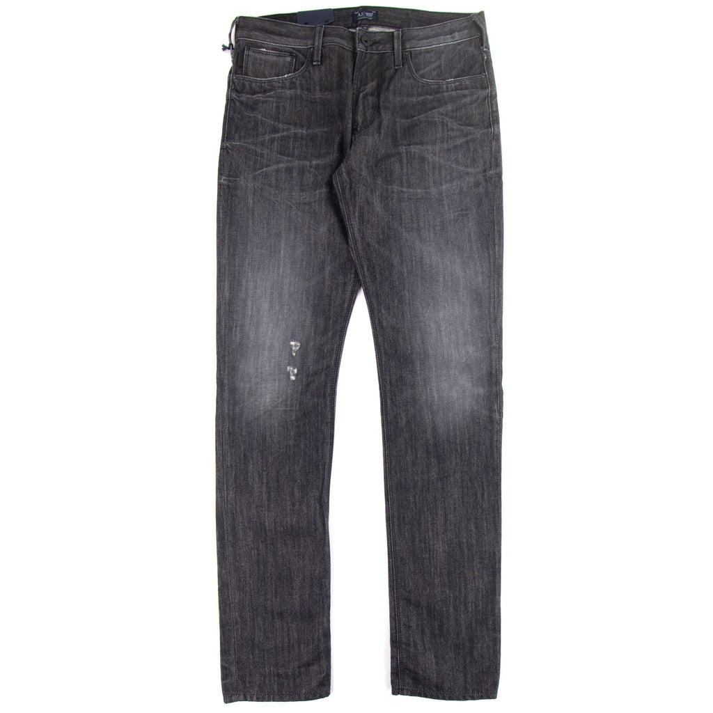 Armani Jeans J06 Washed Denim Jeans Nero