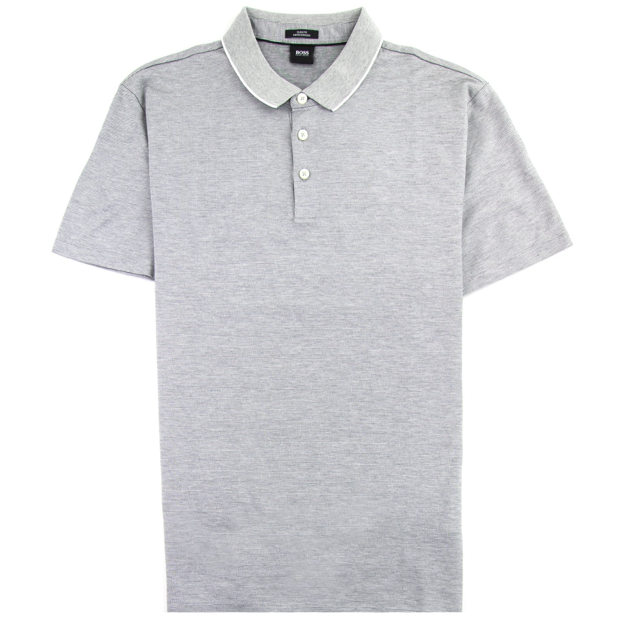 Hugo Boss Pelham Short Sleeve Polo Shirt Grey