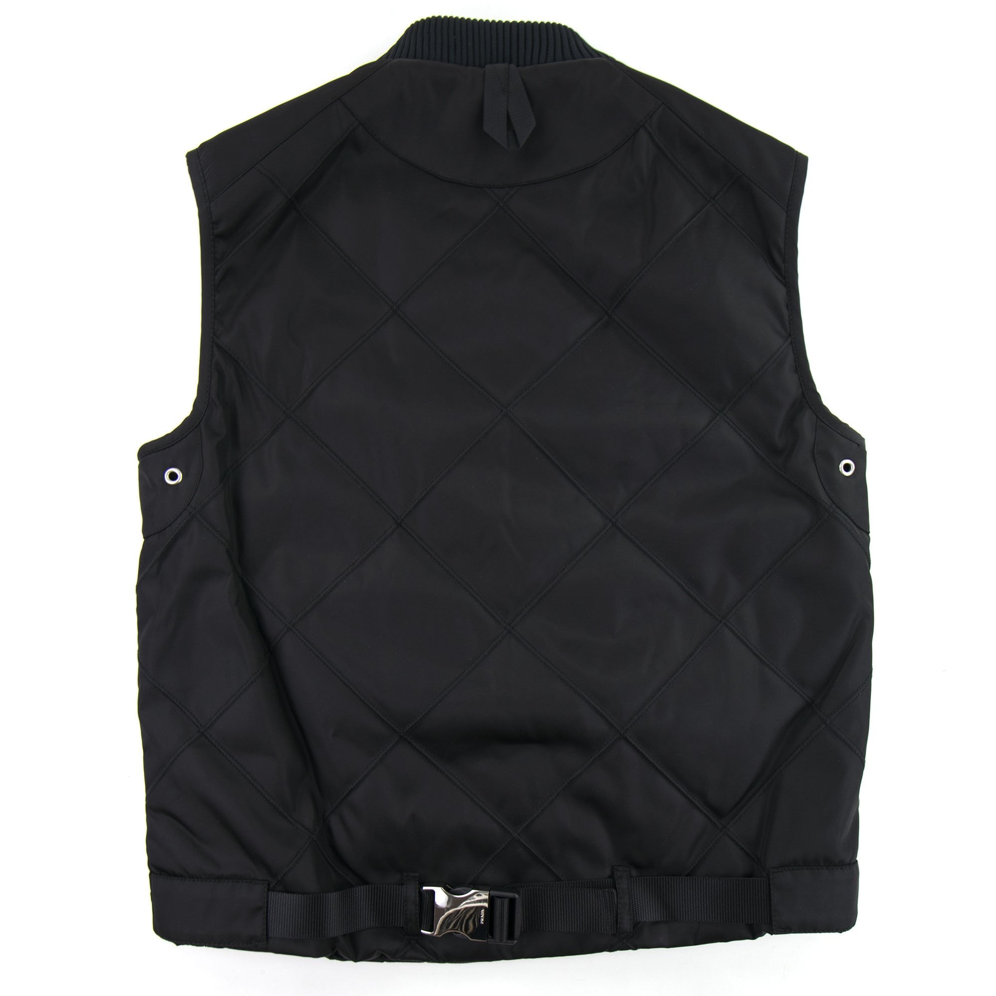 Prada Nylon Gabardine Vest Nero