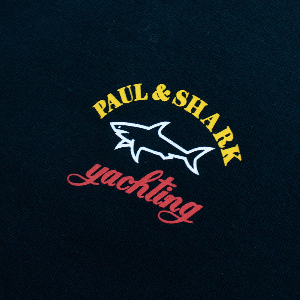 Paul And Shark Central Logo Crew Sweatshirt Black