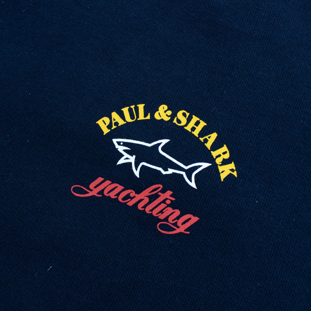 Paul And Shark Central Logo Crew Sweatshirt Navy