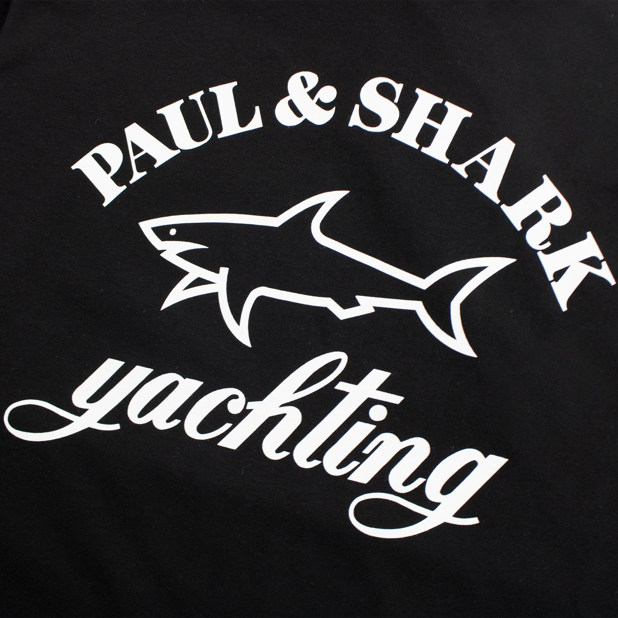 Paul And Shark Logo Print T-shirt Black