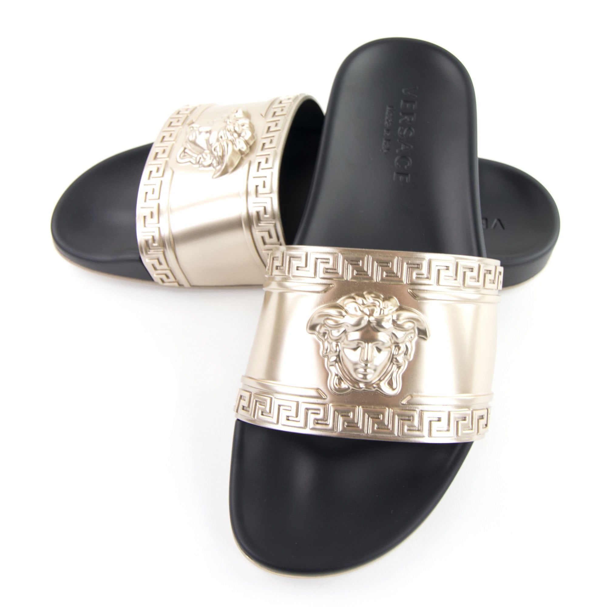 Versace Pool Sliders Gold