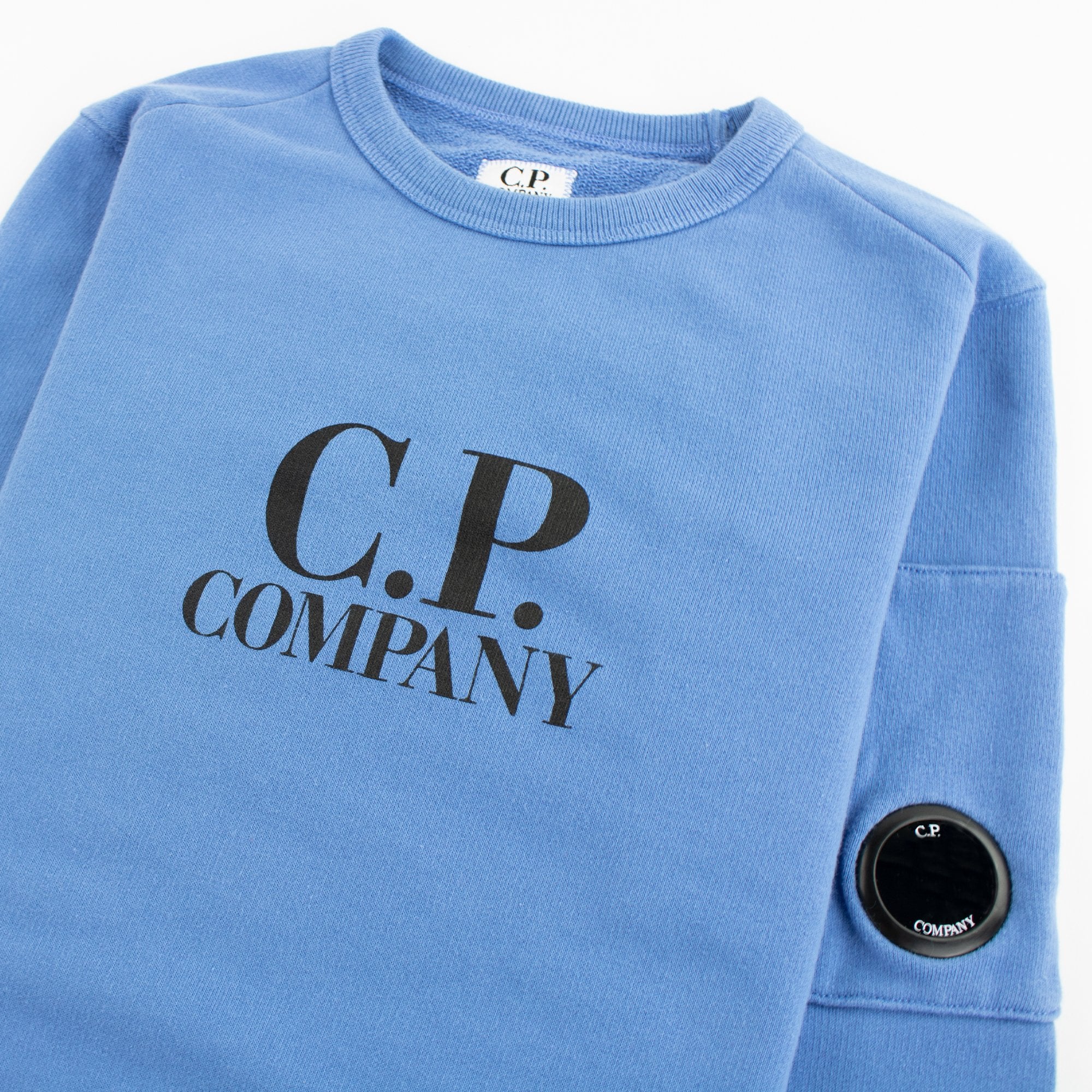 Cp Company Undersixteen Basic Lens Crewneck Sweatshirt Blue 818
