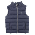 Armani Junior Padded Down Gilet Blue