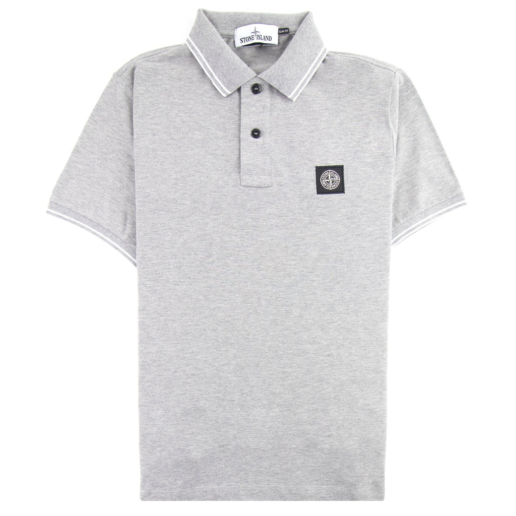 Stone Island 22s18 Slim Fit Polo Shirt Grey V0m64