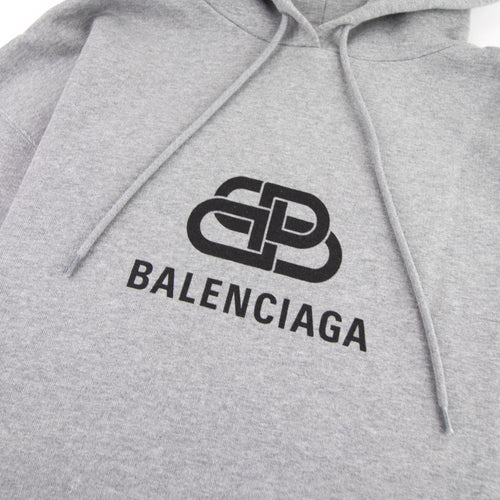Balenciaga Bb Hoodie Grey
