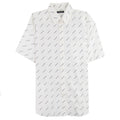 Balenciaga All Over Logo Short Sleeve Shirt White