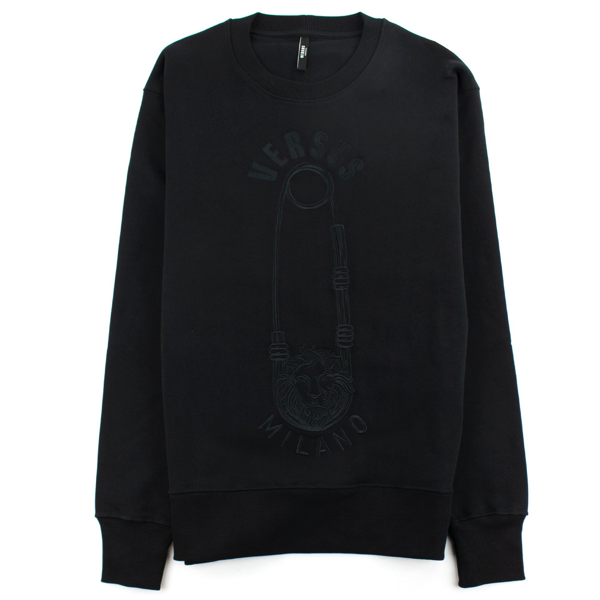 Versace Versus Embroidered Pin Sweatshirt Black