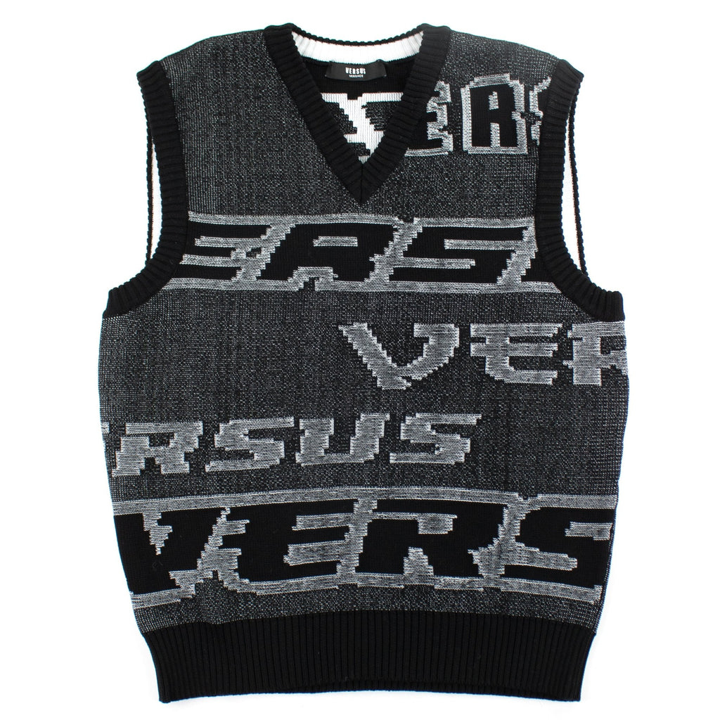 Versace Versus Knitted Vest Top Black
