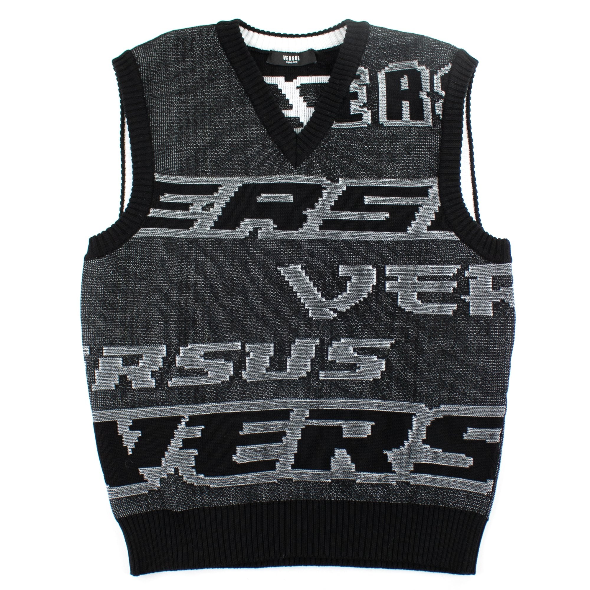 Versace Versus Knitted Vest Top Black