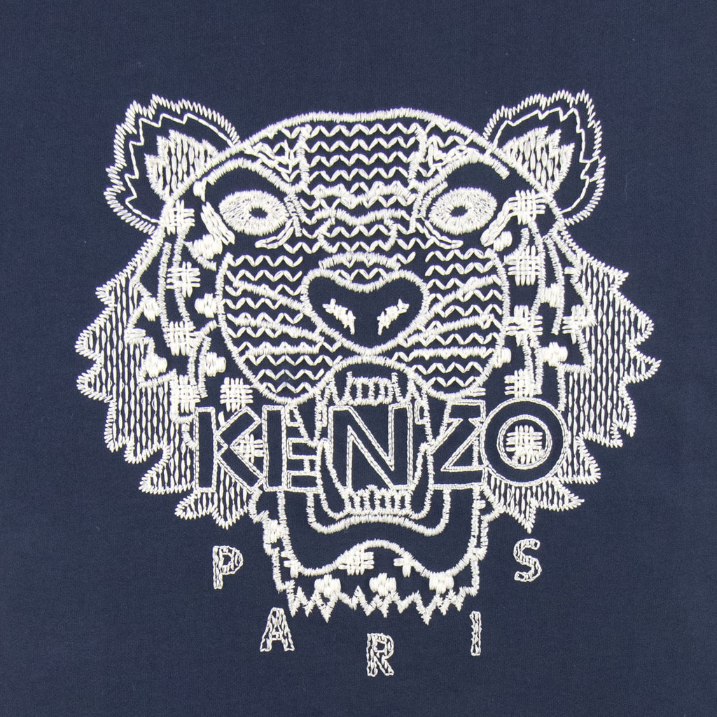 Kenzo Shibori Tiger Skate Tee Midnight Blue
