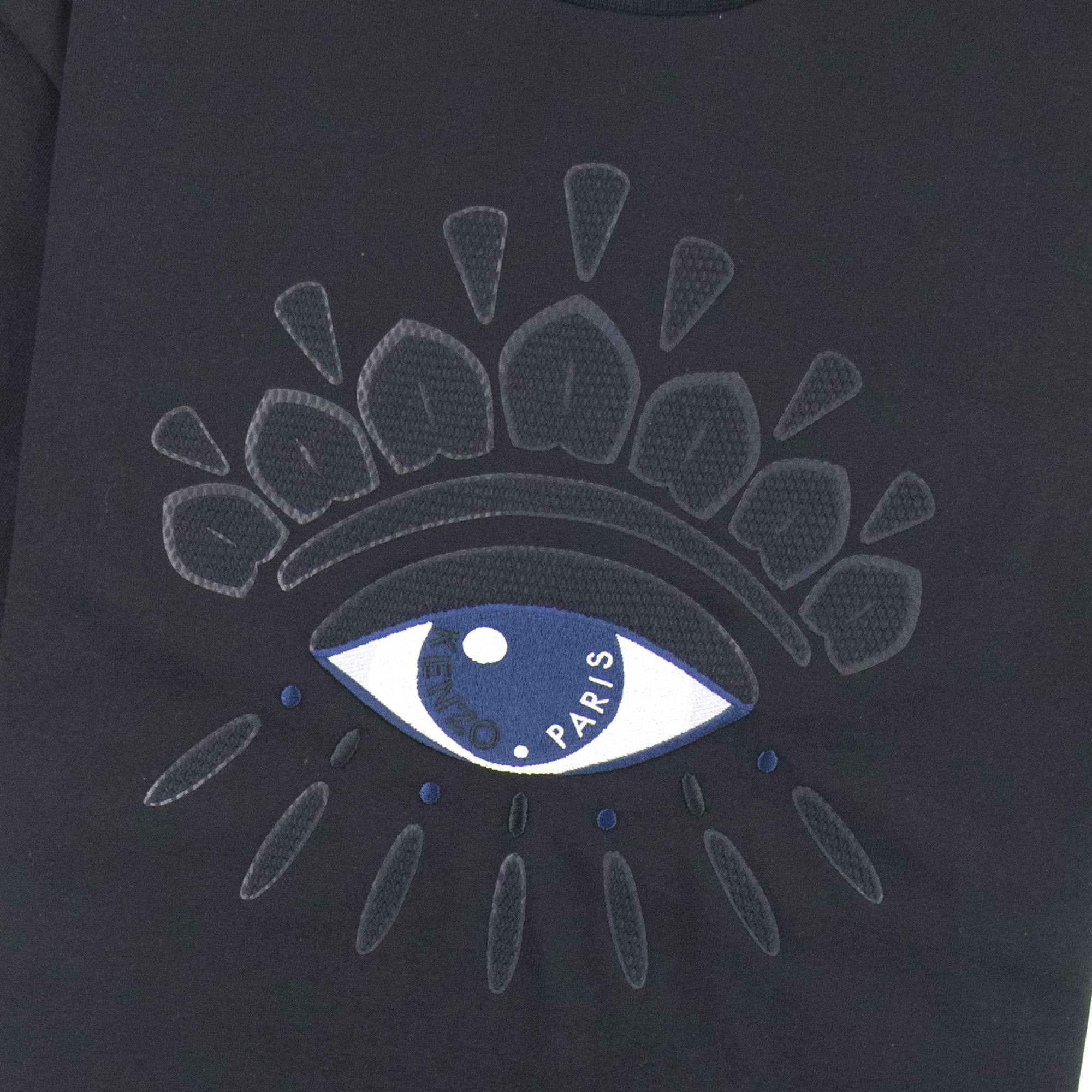 Kenzo Embroidered Icon Mesh Eye Skate T-shirt Black