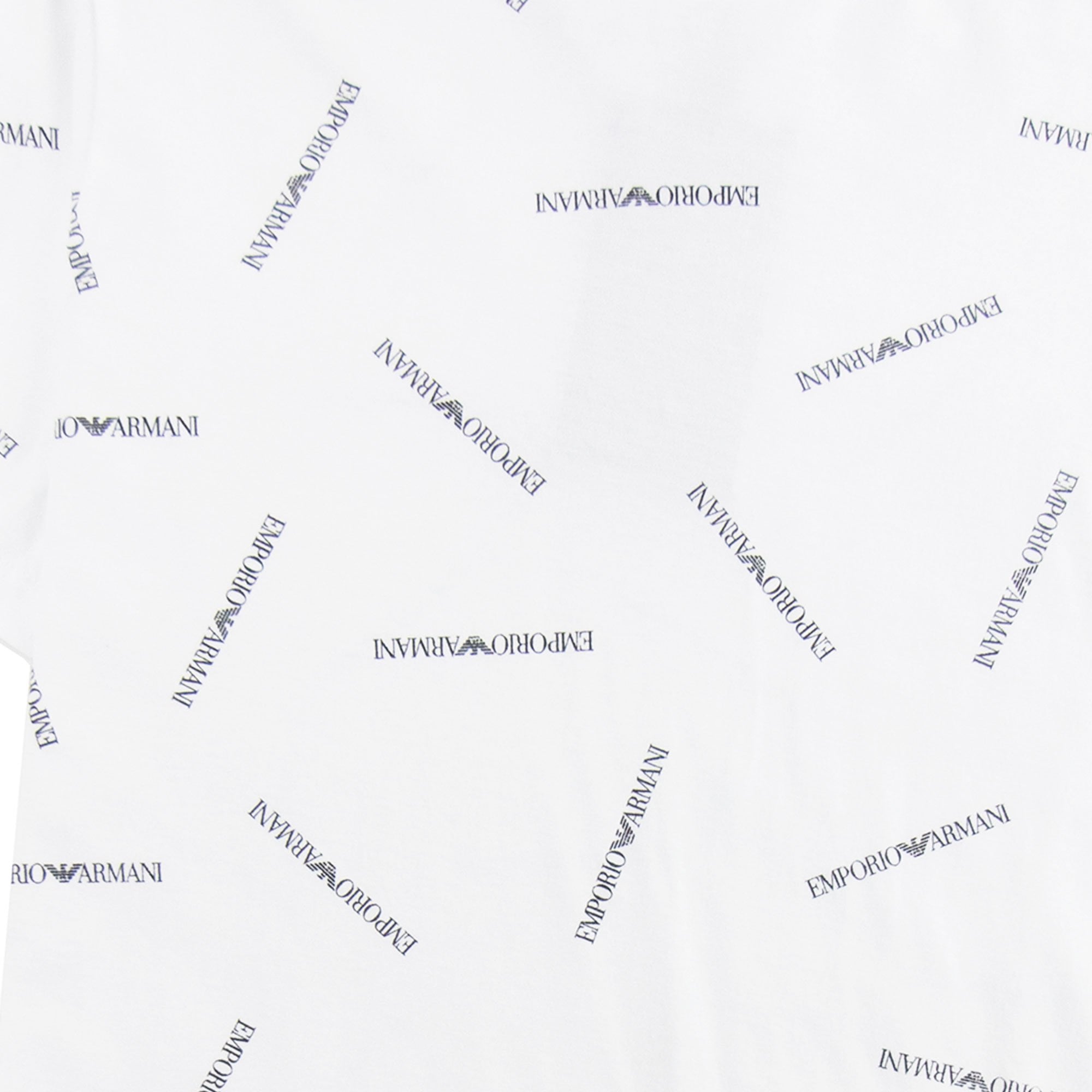 Emporio Armani All Over Print T-shirt White 0100
