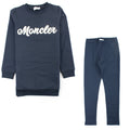 Moncler Junior Girls Long Sleeve Tracksuit Navy