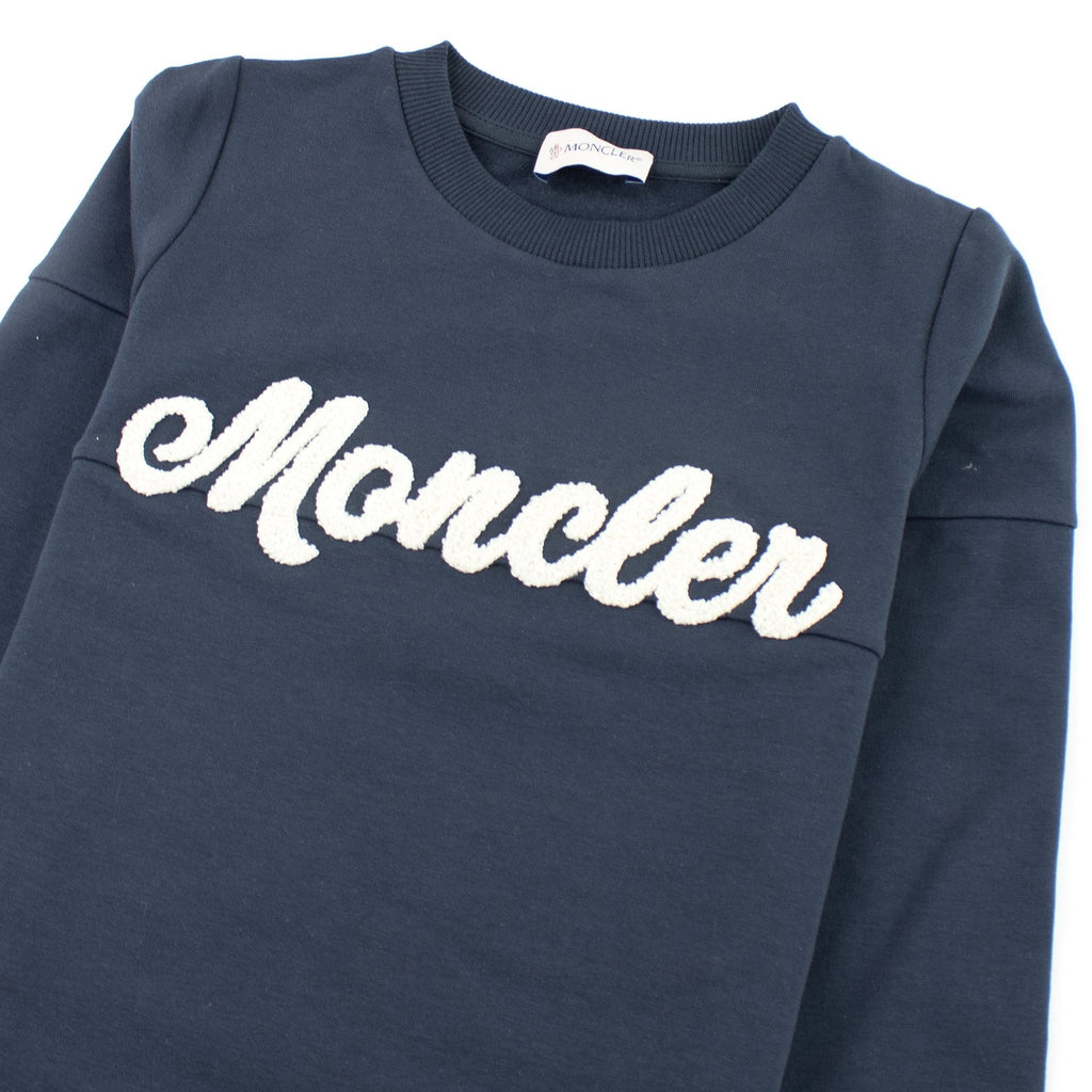Moncler Junior Girls Long Sleeve Tracksuit Navy