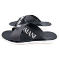 Emporio Armani Logo Sandal Black/black
