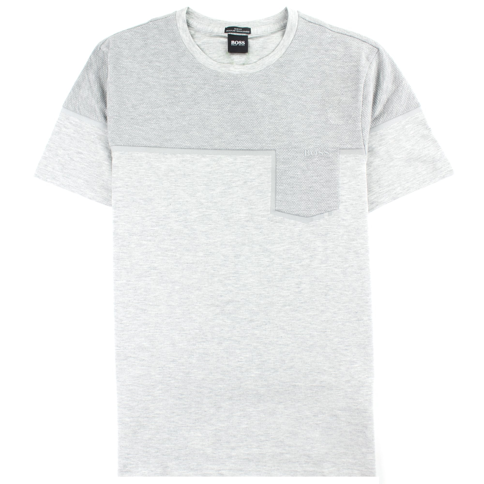 Hugo Boss Slim-fit Mixed-material T-shirt Grey