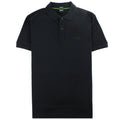 Hugo Boss Regular-fit Polo Shirt In Pima-cotton Black