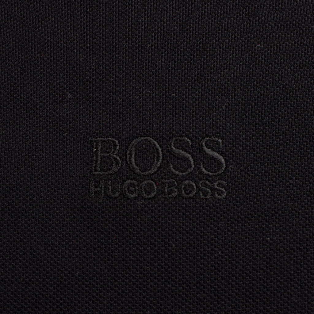 Hugo Boss Regular-fit Polo Shirt In Pima-cotton Black