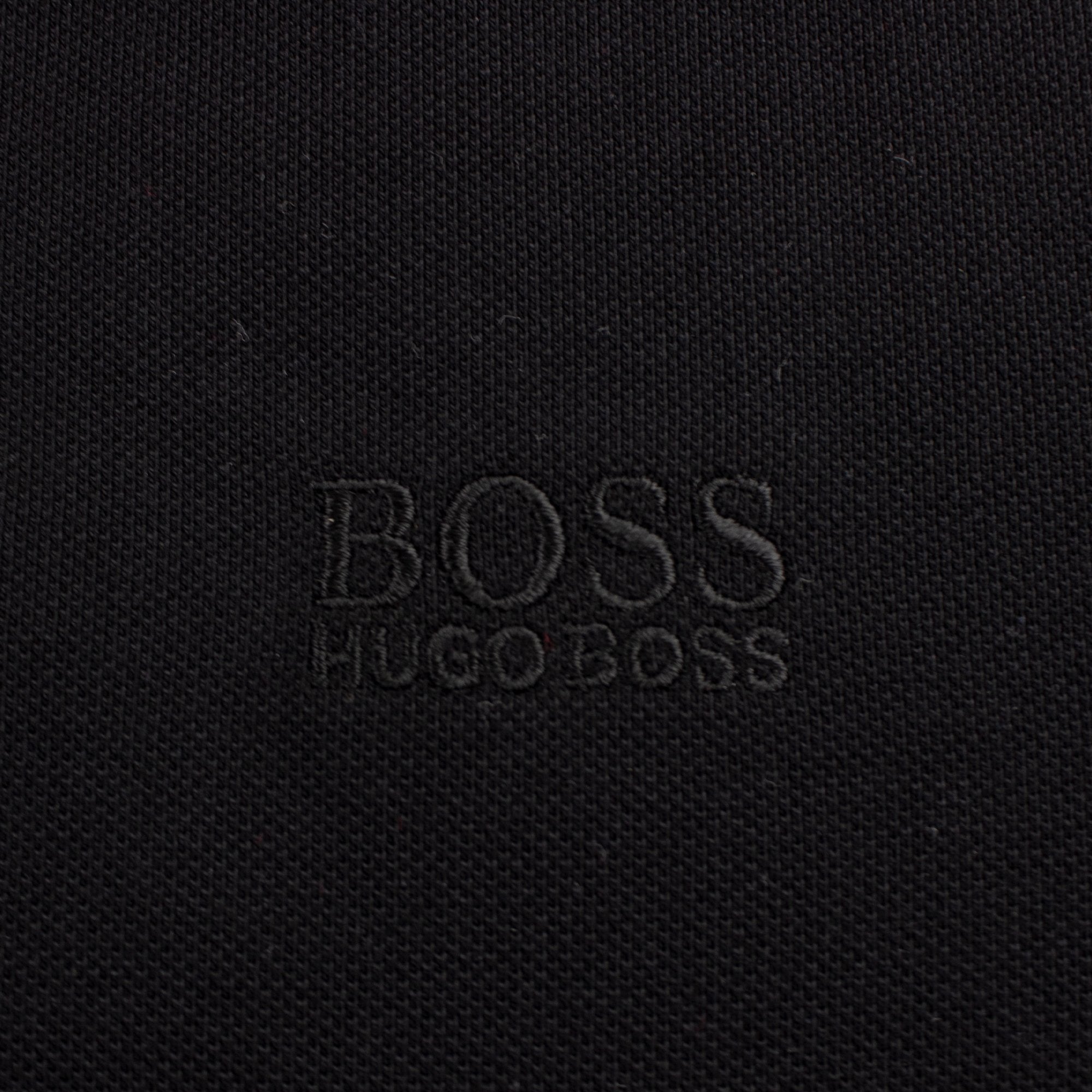 Hugo Boss Regular-fit Polo Shirt In Pima-cotton Black