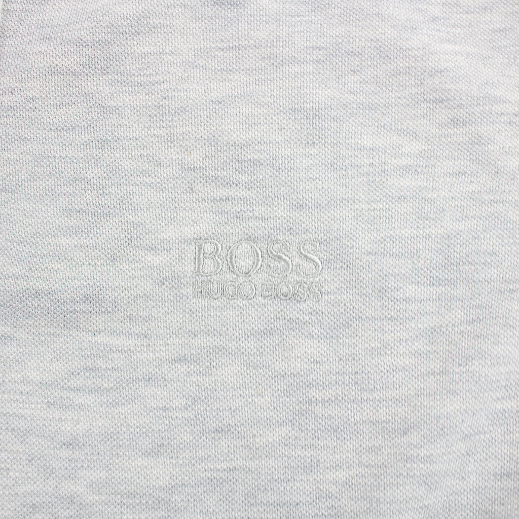 Hugo Boss Regular-fit Polo Shirt In Pima-cotton Grey