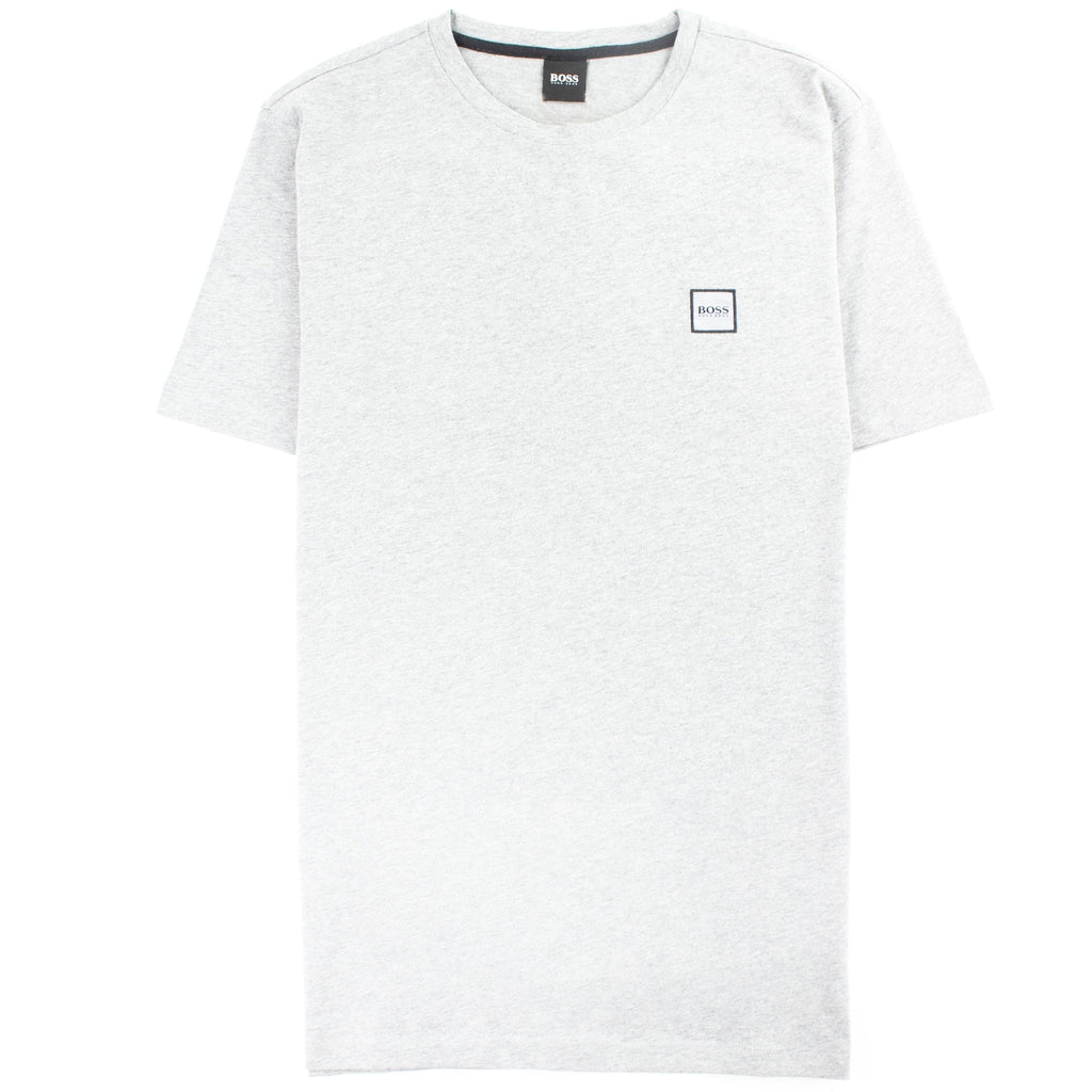 Hugo Boss Crew-neck T-shirt In Single-jersey Cotton Grey