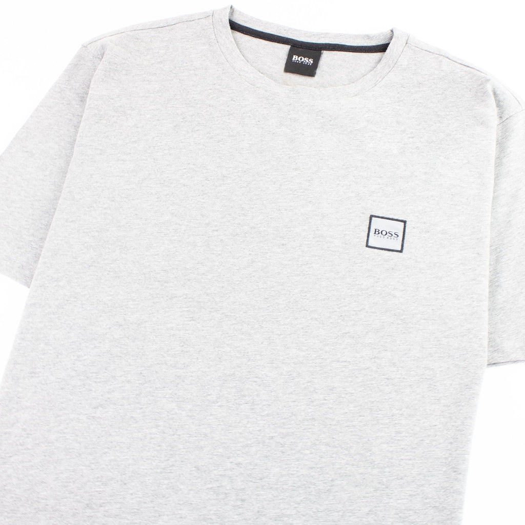 Hugo Boss Crew-neck T-shirt In Single-jersey Cotton Grey