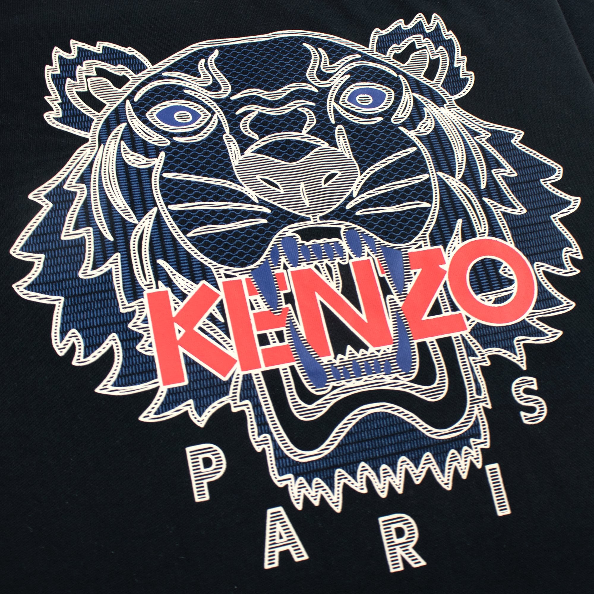 Kenzo Rubber Tiger T-shirt Black