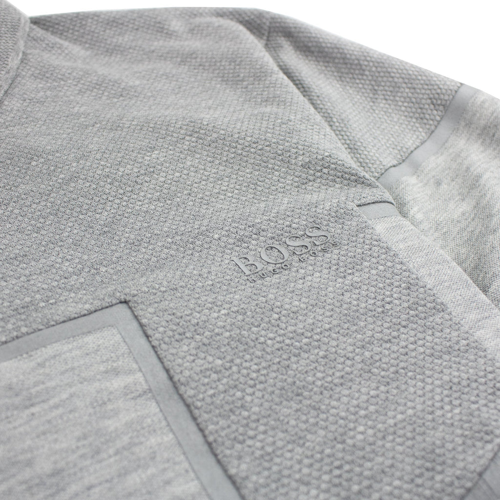 Hugo Boss Slim-fit Philix Polo Shirt In Cotton Grey