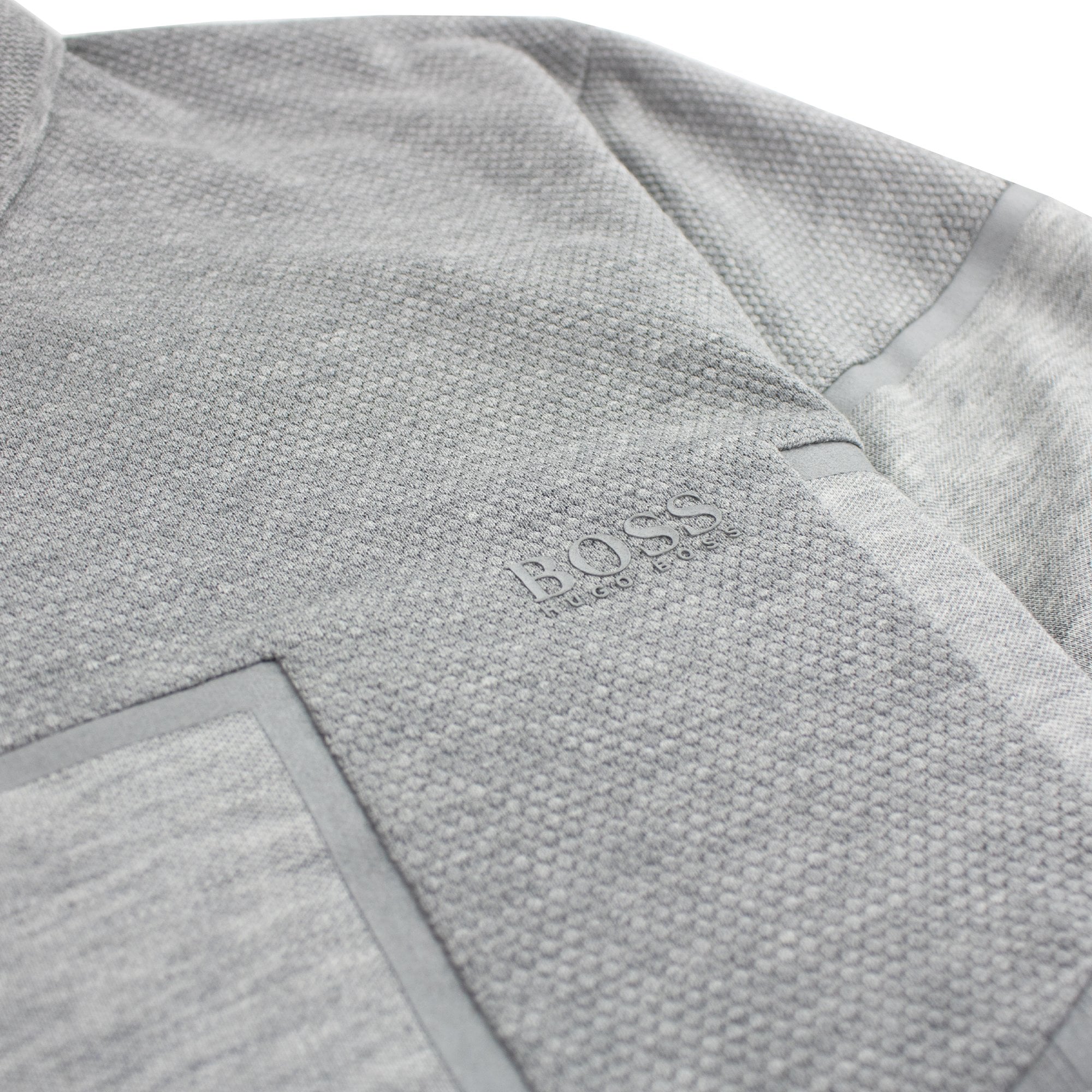 Hugo Boss Slim-fit Philix Polo Shirt In Cotton Grey