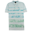 Hugo Boss Regular-fit Paddy 7 Polo Shirt With Patterned Stripe Turquoise