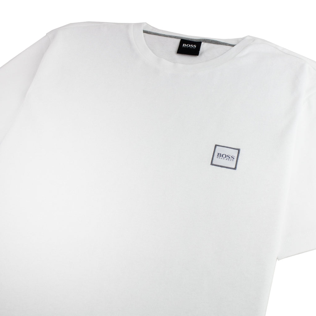 Hugo Boss Crew-neck T-shirt In Single-jersey Cotton White