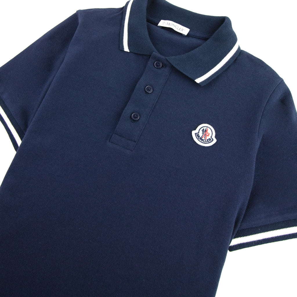 Moncler Junior Maglia Manica Short Sleeve Polo Navy 773