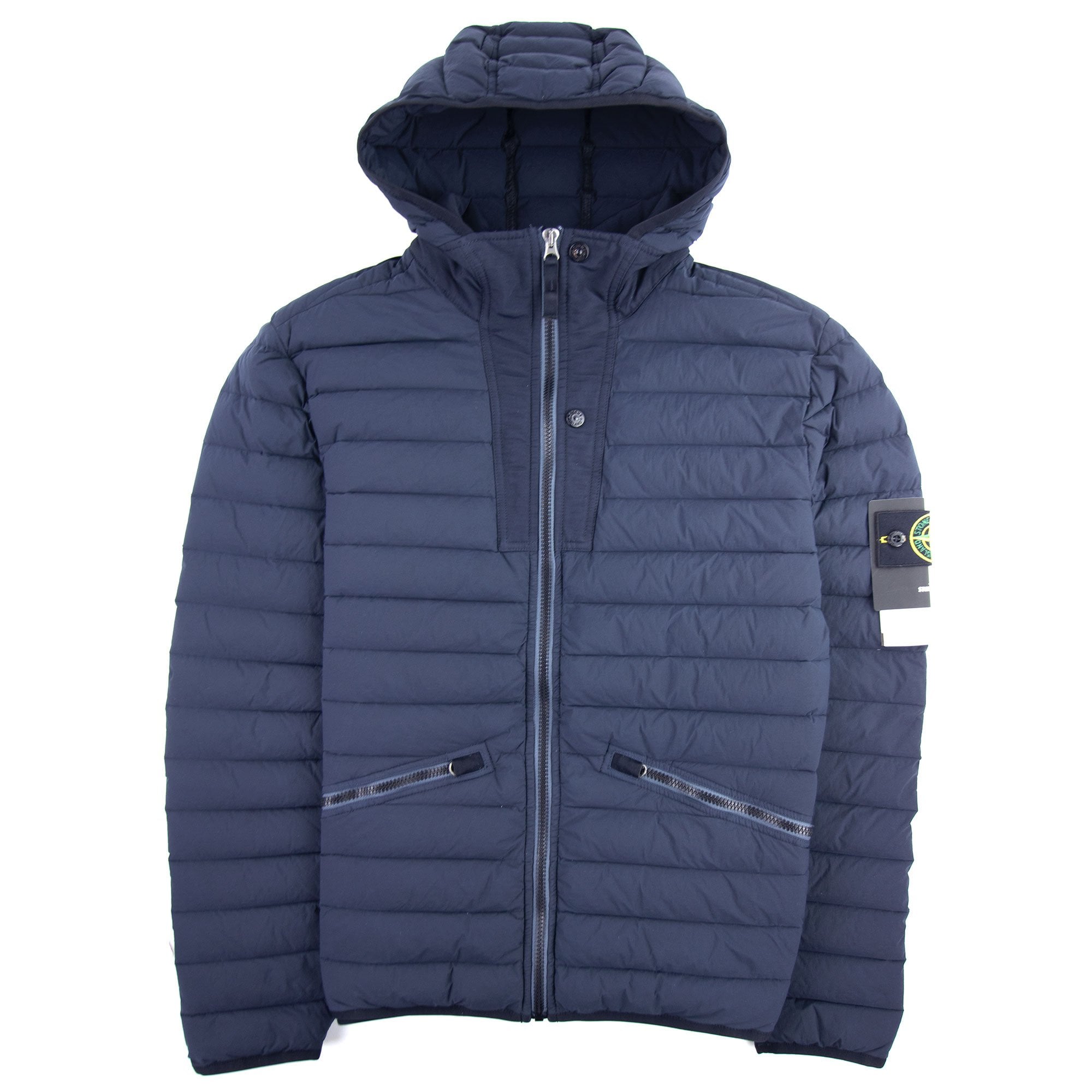 Stone Island Loom Stretch Nylon-TC Jacket Navy Blue V0020