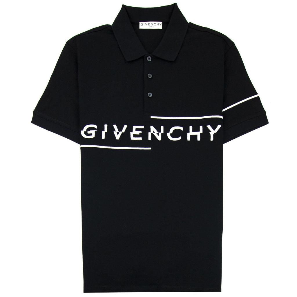 Givenchy Broken Logo Polo Shirt Black