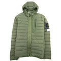 Stone Island 41225 Loom Woven Down Chambers Stretch Nylon-tc Jacket Khaki V0058