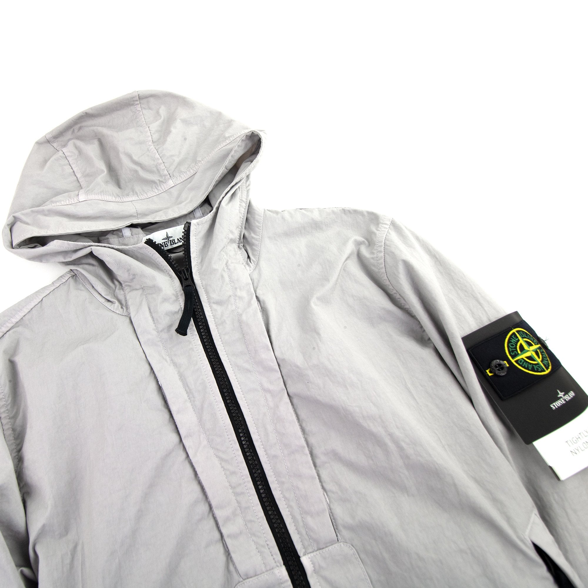 Stone Island Woven Nylon Twill TC Jacket Light Grey | ONU – Onu