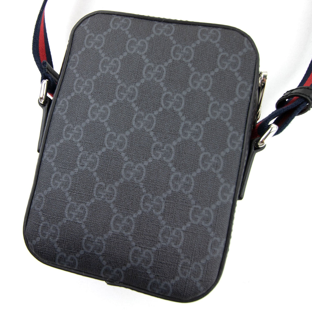 Gucci All Over Print Messenger Bag Black 1095