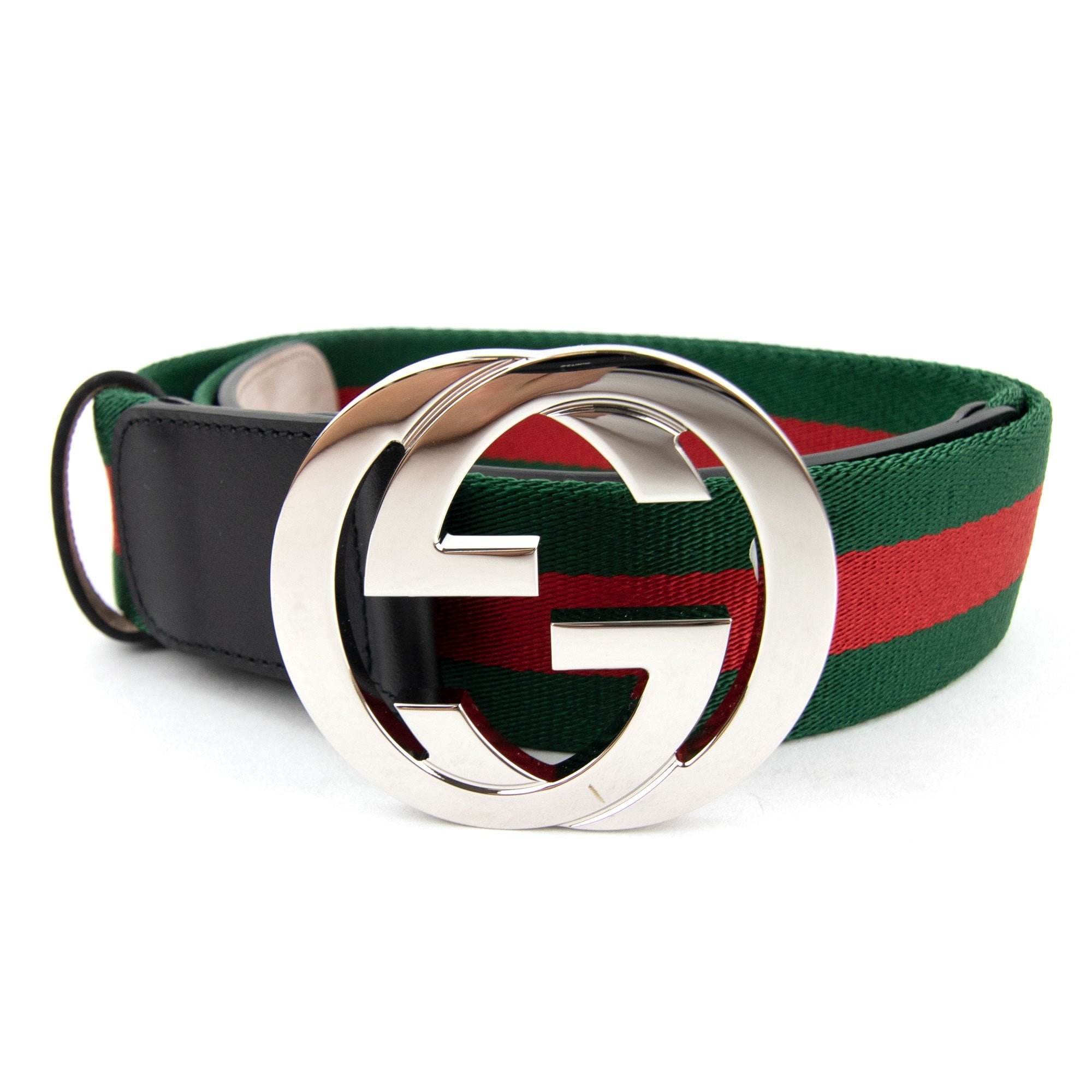 Gucci Interlocked GG Belt Green/Black 1060