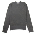Versace Jeans Couture Embossed Writing Knitted Jumper Black