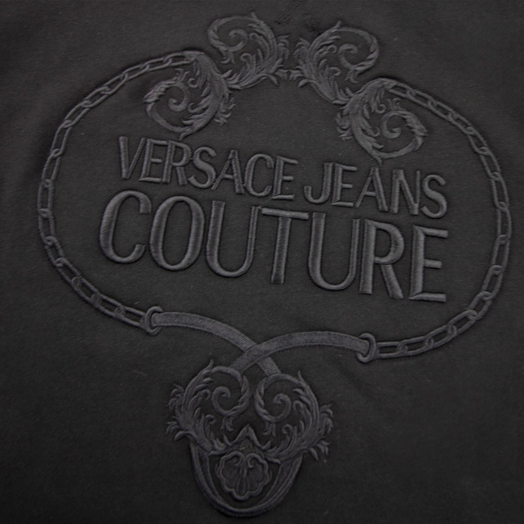 Versace Jeans Couture Felpa Sweat Embossed Logo Black