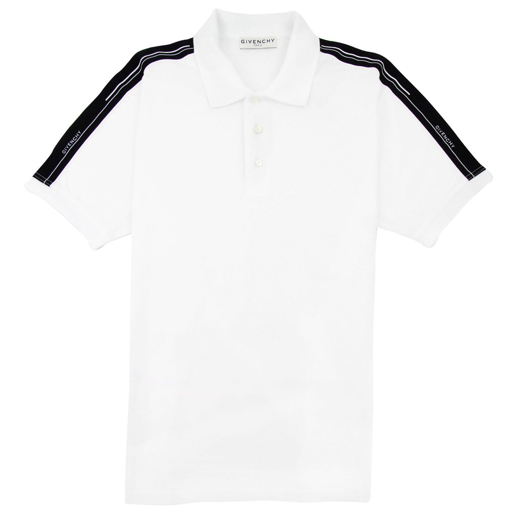 Givenchy Band Polo Shirt White