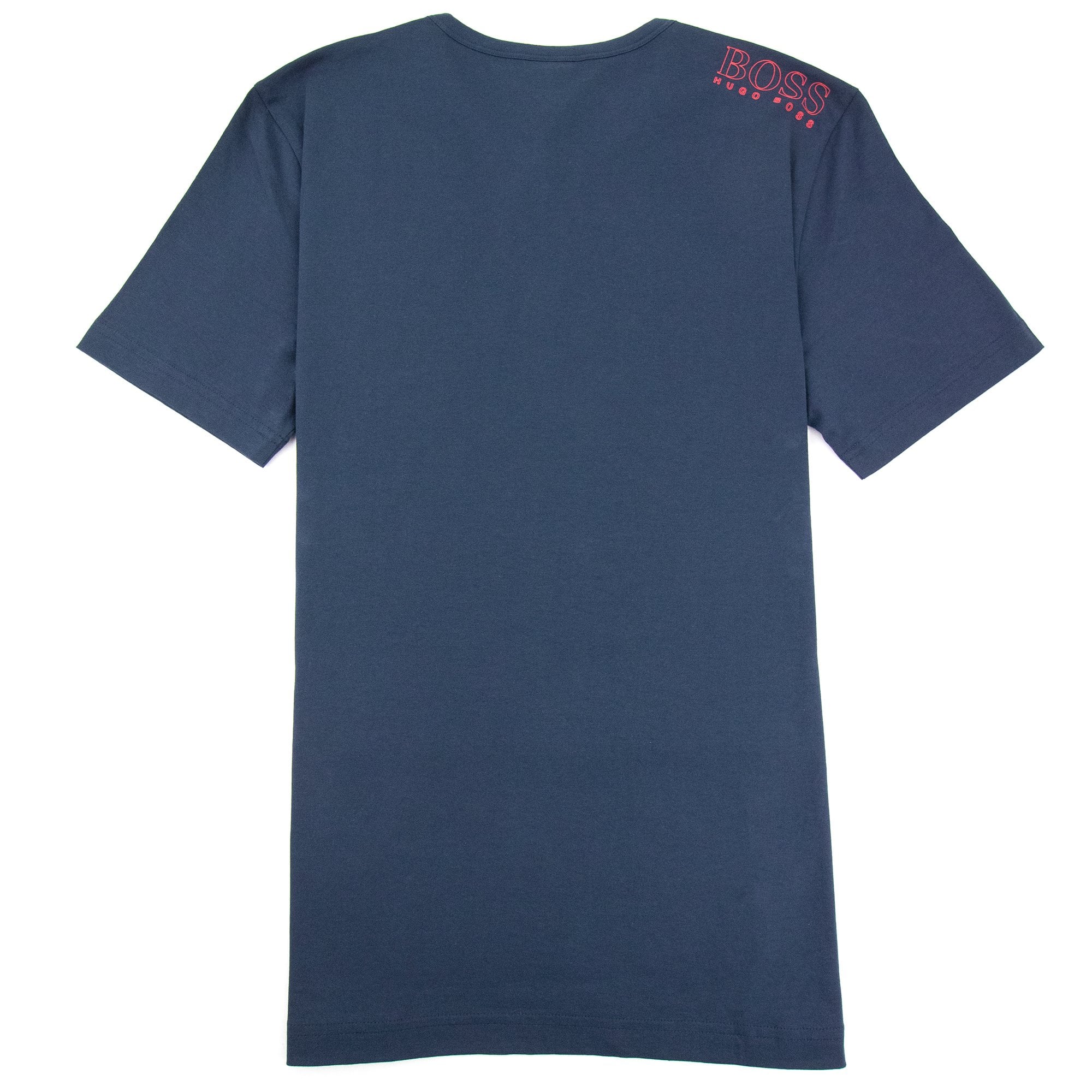 Hugo Boss Regular-fit T-shirt With Contrast Logo Blue