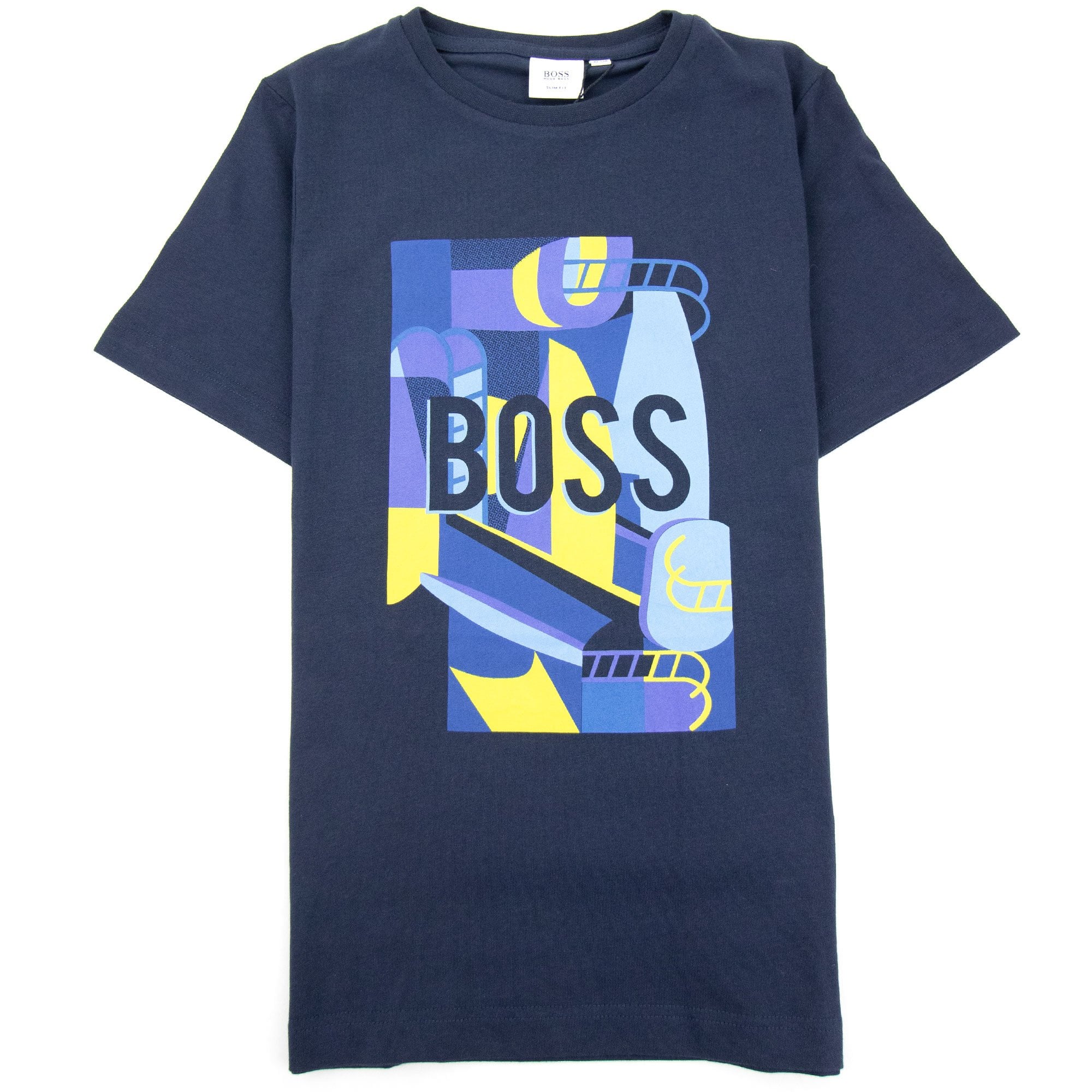 Hugo Boss Kids Cargo Short Sleeve T Shirt Navy