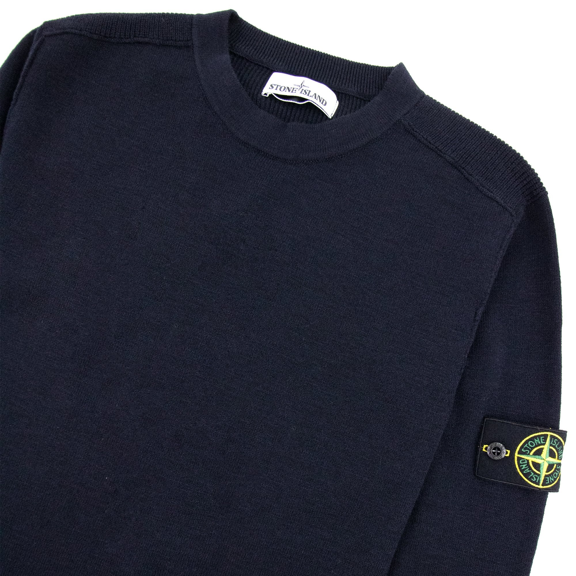 Stone Island Crew Neck Knitted Sweatshirt Navy V0020 | ONU – Onu