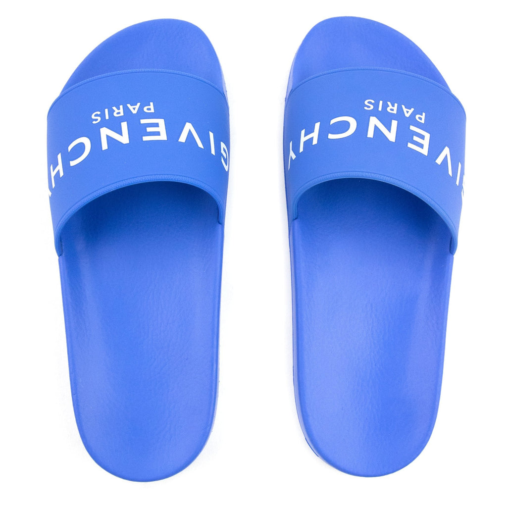 Givenchy Logo Slides Elec Blue