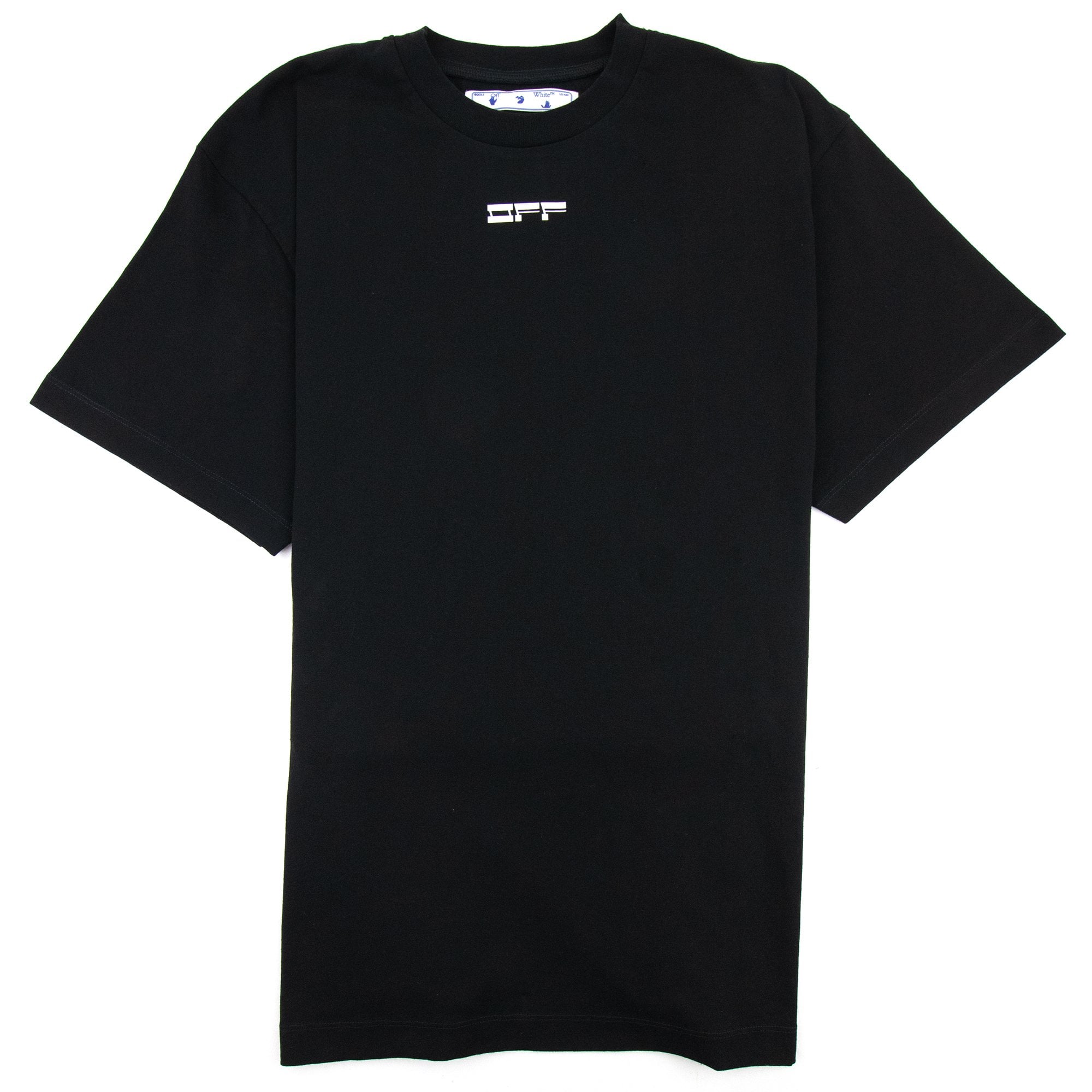 Off White Masked Face Printed S/s T Shirt Black/white