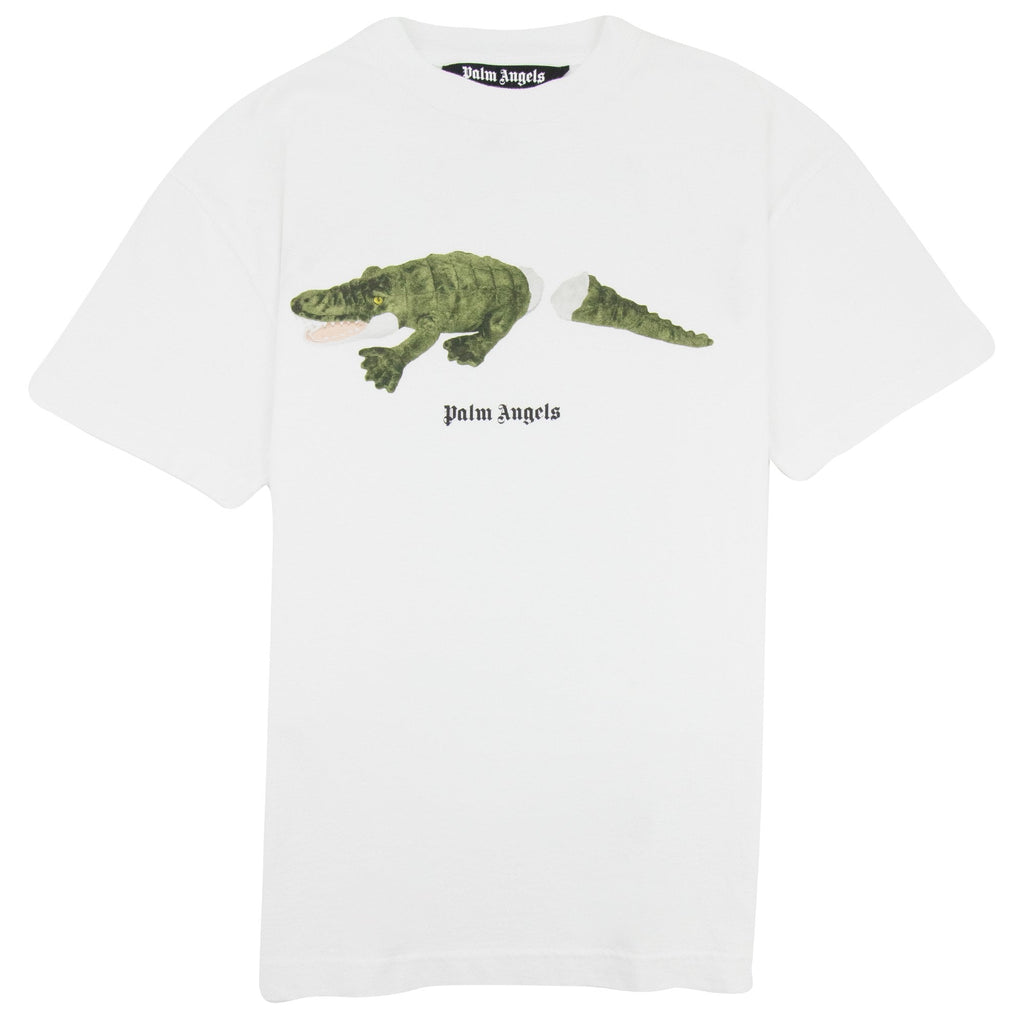 Palm Angels Croco T Shirt White/green